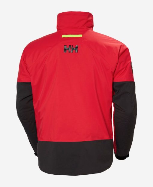 Sailing Jackets | Men Helly Hansen Aegir H2Flow Midlayer Jacket, Alert Red 222 Alert Red