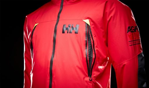 Sailing Jackets | Men Helly Hansen Aegir H2Flow Midlayer Jacket, Alert Red 222 Alert Red