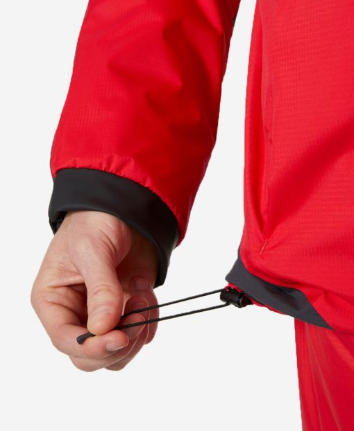 Sailing Jackets | Men Helly Hansen Aegir H2Flow Midlayer Jacket, Alert Red 222 Alert Red