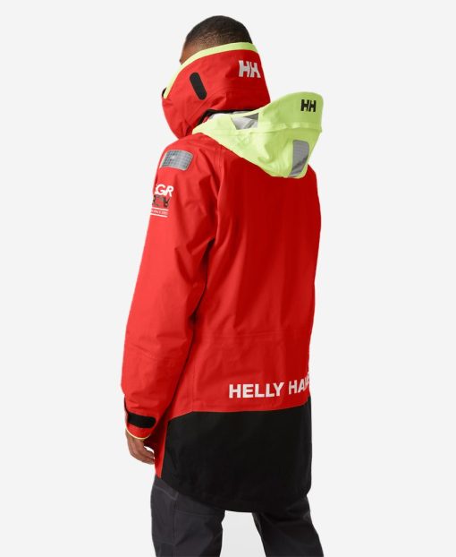 Sailing Jackets | Men Helly Hansen Aegir Ocean Jacket, Alert Red 222 Alert Red