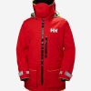 Sailing Jackets | Men Helly Hansen Aegir Ocean Jacket, Alert Red 222 Alert Red