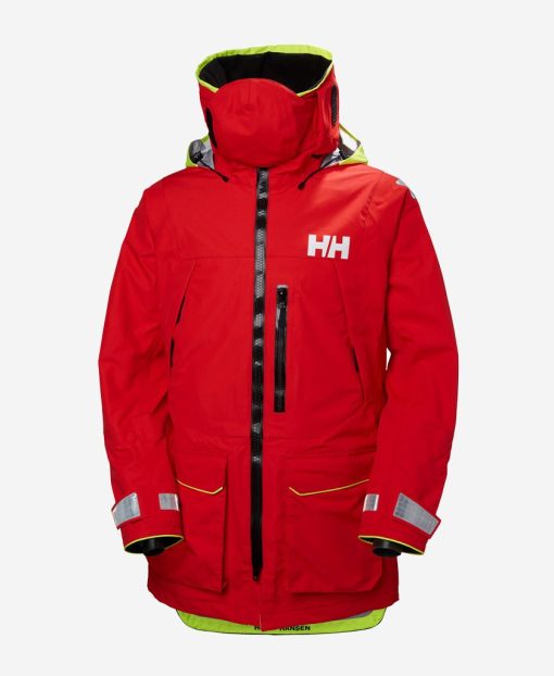 Sailing Jackets | Men Helly Hansen Aegir Ocean Jacket, Alert Red 222 Alert Red