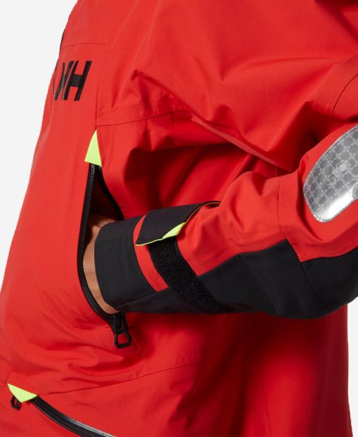 Sailing Jackets | Men Helly Hansen Aegir Race Jacket 2.0, Alert Red 222 Alert Red