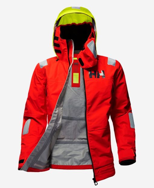 Sailing Jackets | Men Helly Hansen Aegir Race Jacket, Red Alert Alert Red