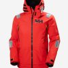 Sailing Jackets | Men Helly Hansen Aegir Race Jacket, Red Alert Alert Red