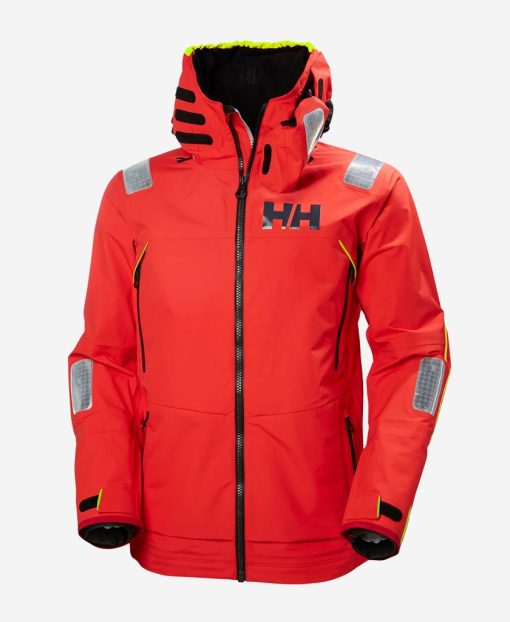 Sailing Jackets | Men Helly Hansen Aegir Race Jacket, Red Alert Alert Red