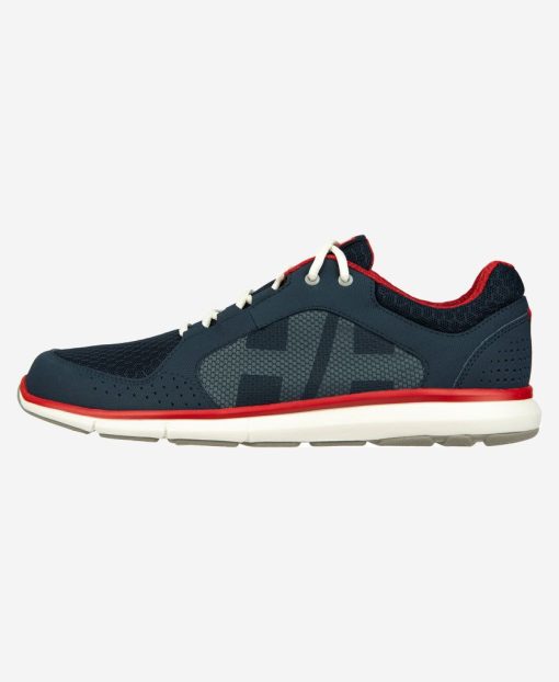 Sailing Footwear | Men Helly Hansen Ahiga V4 Hydropower, Navy/Flag Red 597 Navy / Flag Red / Off Whit