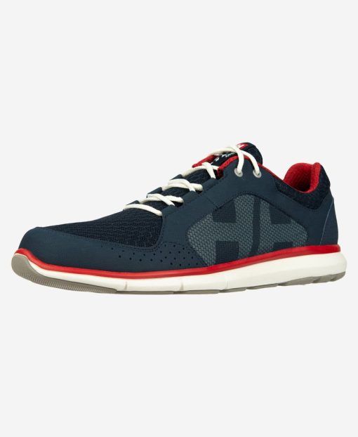 Sailing Footwear | Men Helly Hansen Ahiga V4 Hydropower, Navy/Flag Red 597 Navy / Flag Red / Off Whit