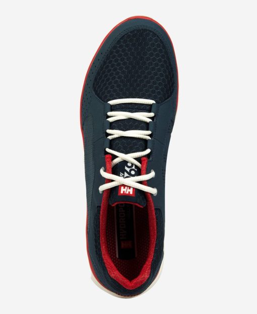 Sailing Footwear | Men Helly Hansen Ahiga V4 Hydropower, Navy/Flag Red 597 Navy / Flag Red / Off Whit