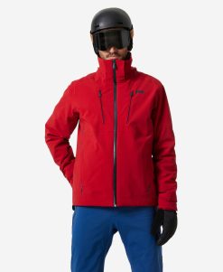 Snow Jackets | Men Helly Hansen Alpha 3.0 Jacket, Red 162 Red