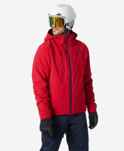 Snow Jackets | Men Helly Hansen Alpha 4.0 Jacket, Red 162 Red