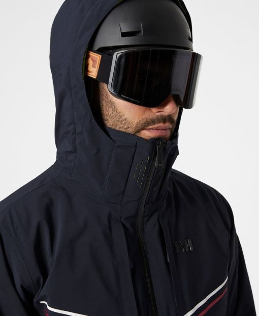 Snow Jackets | Men Helly Hansen Alpha Infinity Jacket, Navy 597 Navy