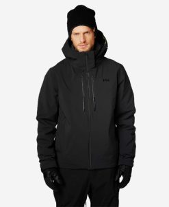 Snow Jackets | Men Helly Hansen Alpha Lifaloft Jacket, Black 990 Black