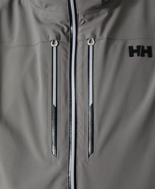 Snow Jackets | Men Helly Hansen Alpha Lifaloft Jacket, Concrete 876 Concrete