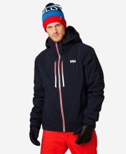 Snow Jackets | Men Helly Hansen Alpha Lifaloft Jacket, Navy 599 Navy