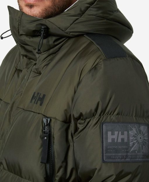 Puffy Jackets | Men Helly Hansen Arctic Down Parka, Utility Green 431 Utility Greeen