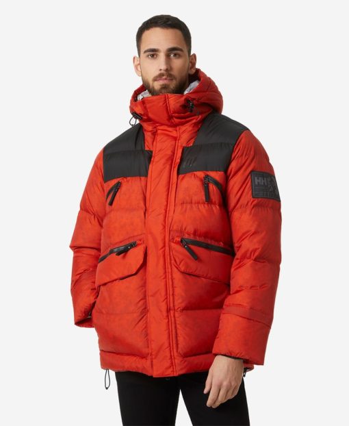 Puffy Jackets | Men Helly Hansen Arctic Patrol H2 Flow Parka, Patrol Orange 300 Patrol Orange