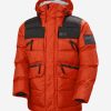 Puffy Jackets | Men Helly Hansen Arctic Patrol H2 Flow Parka, Patrol Orange 300 Patrol Orange