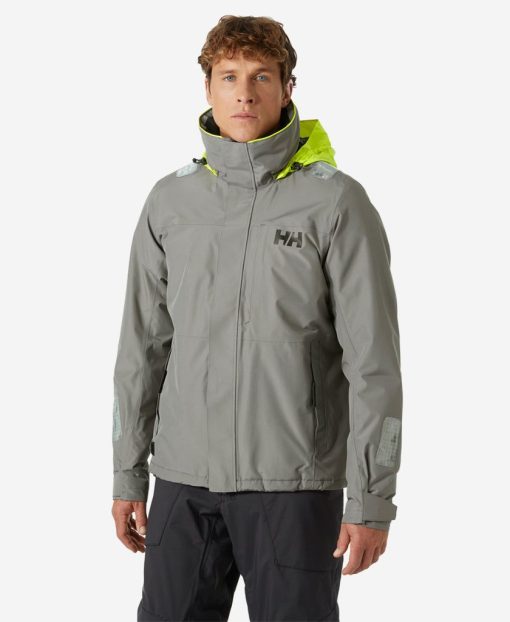 Sailing Jackets | Men Helly Hansen Arctic Shore Jacket, Concrete 876 Concrete