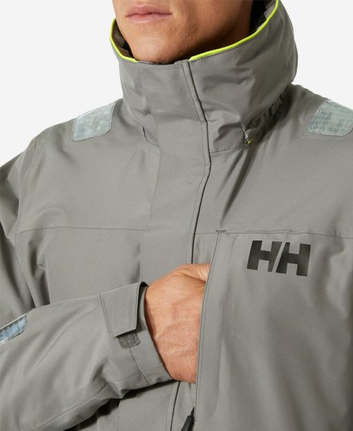 Sailing Jackets | Men Helly Hansen Arctic Shore Jacket, Concrete 876 Concrete