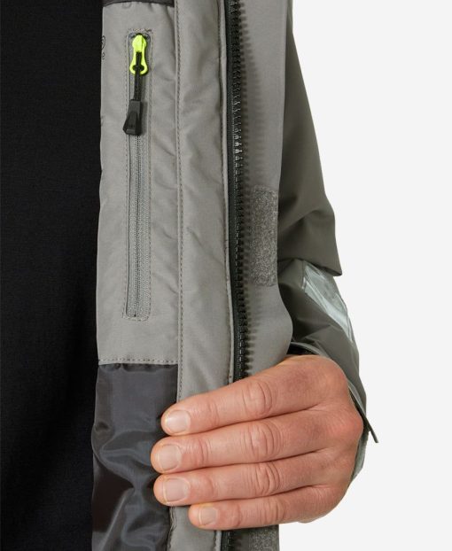 Sailing Jackets | Men Helly Hansen Arctic Shore Jacket, Concrete 876 Concrete