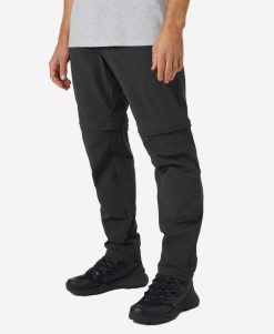 Outdoor & Hiking Pants | Men Helly Hansen Brono Softshell Zip Off Pant, Ebony 980 Ebony