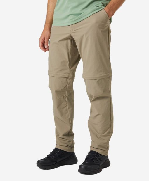 Outdoor & Hiking Pants | Men Helly Hansen Brono Softshell Zip Off Pant, Pebble 757 Pebble