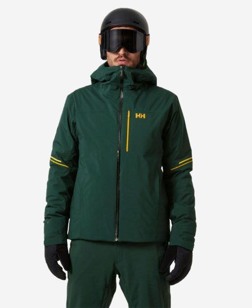 Snow Jackets | Men Helly Hansen Carv Lifaloft Jacket, Darkest Spruce 495 Darkest Spruce