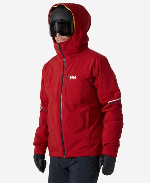 Snow Jackets | Men Helly Hansen Carv Lifaloft Jacket, Red 162 Red