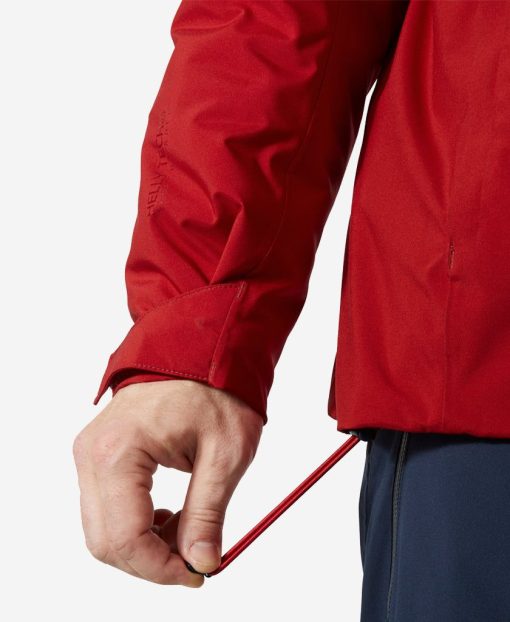 Snow Jackets | Men Helly Hansen Carv Lifaloft Jacket, Red 162 Red