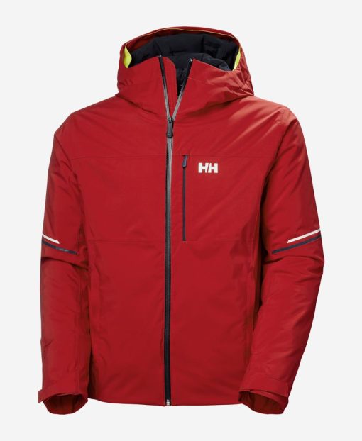 Snow Jackets | Men Helly Hansen Carv Lifaloft Jacket, Red 162 Red