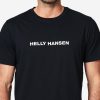 T-Shirts | Men Helly Hansen Core T-Shirt, Black 990 Black