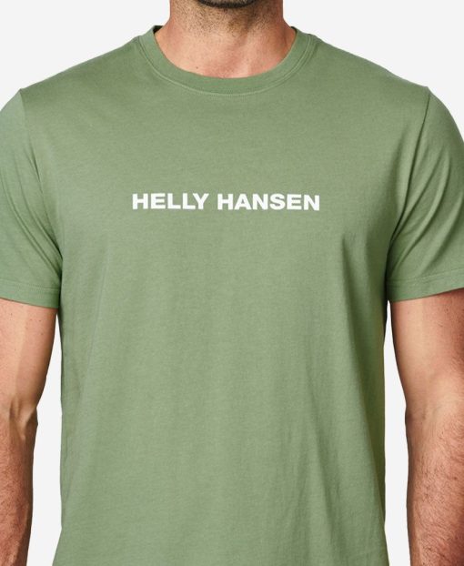 T-Shirts | Men Helly Hansen Core T-Shirt, Jade 2.0 406 Jade 2.0