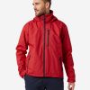 Rain Jackets | Men Helly Hansen Crew Hooded Jacket, Red