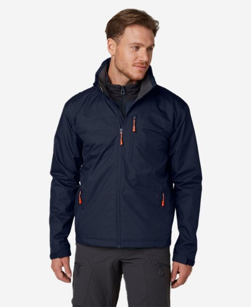 Sailing Jackets | Men Helly Hansen Crew Hooded Jacket, Navy