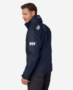 Sailing Jackets | Men Helly Hansen Crew Hooded Jacket, Navy