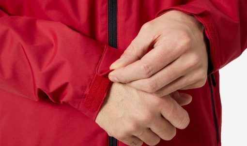 Rain Jackets | Men Helly Hansen Crew Hooded Jacket, Red