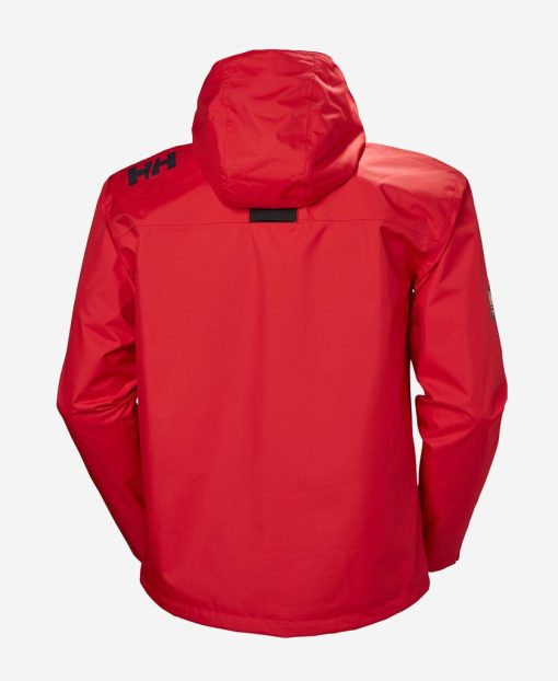 Rain Jackets | Men Helly Hansen Crew Hooded Jacket, Red