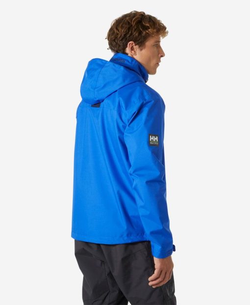 Rain Jackets | Men Helly Hansen Crew Hooded Jacket, Cobalt 543 Cobalt