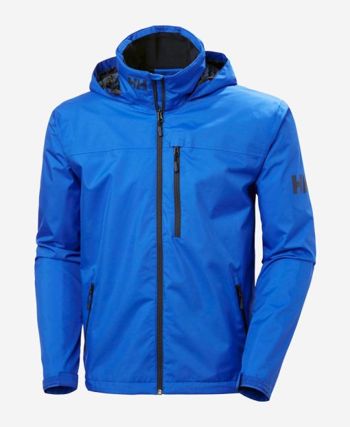 Rain Jackets | Men Helly Hansen Crew Hooded Jacket, Cobalt 543 Cobalt