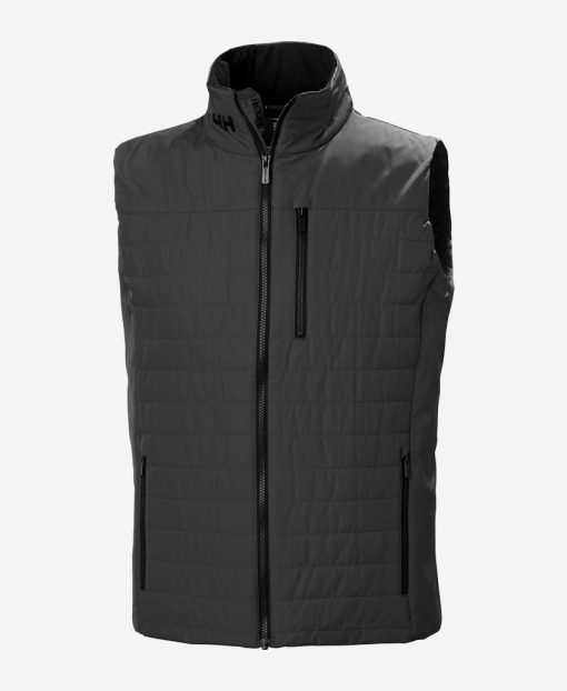 Insulated Midlayer Jackets | Men Helly Hansen Crew Insulator Vest 2.0, Ebony 980 Ebony