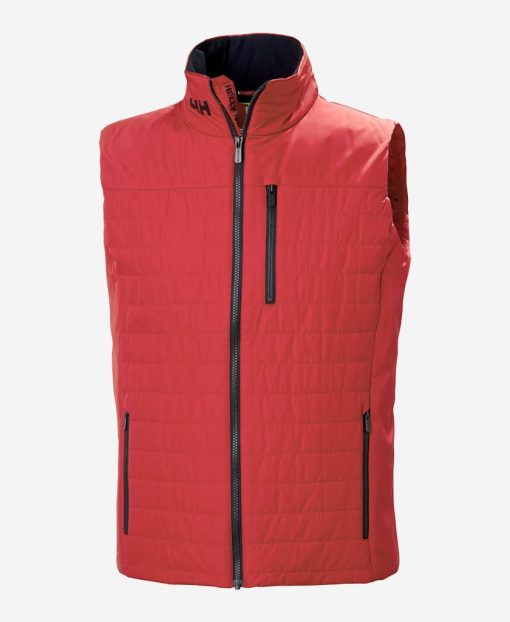 Insulated Midlayer Jackets | Men Helly Hansen Crew Insulator Vest 2.0, Red 162 Red