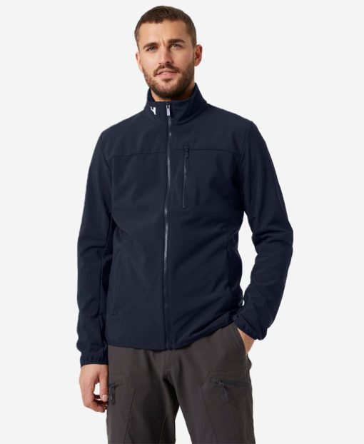 Sailing Jackets | Men Helly Hansen Crew Softshell Jacket 2.0, Navy 597 Navy