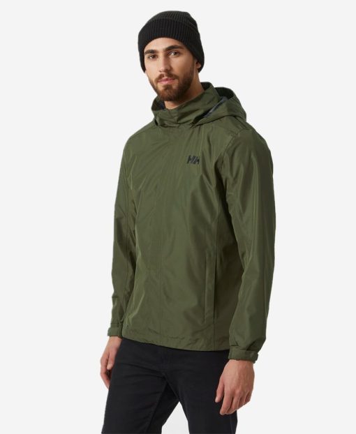 Rain Jackets | Men Helly Hansen Dubliner Jacket, Utility Green 431 Utility Greeen