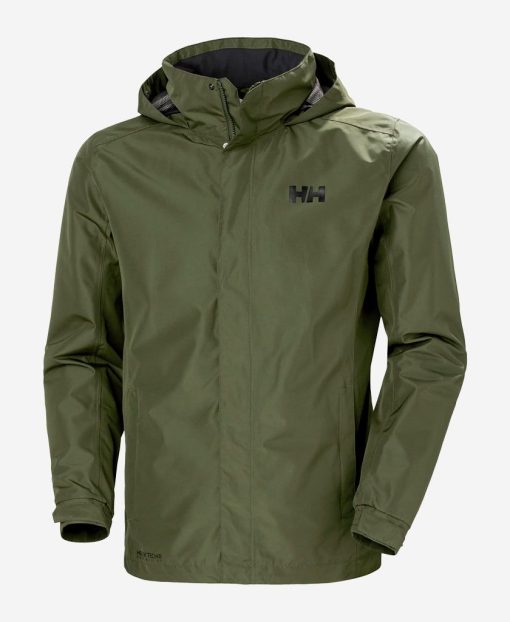 Rain Jackets | Men Helly Hansen Dubliner Jacket, Utility Green 431 Utility Greeen