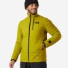 Outdoor & Hiking Jackets | Men Helly Hansen Elevation Lifaloft Down Jacket, Bright Moss 452 Bright Moss