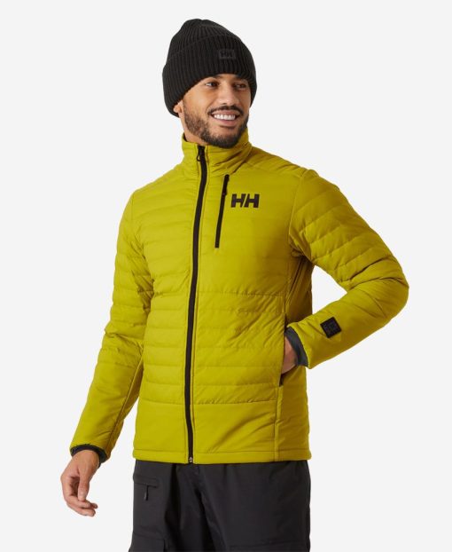 Outdoor & Hiking Jackets | Men Helly Hansen Elevation Lifaloft Down Jacket, Bright Moss 452 Bright Moss