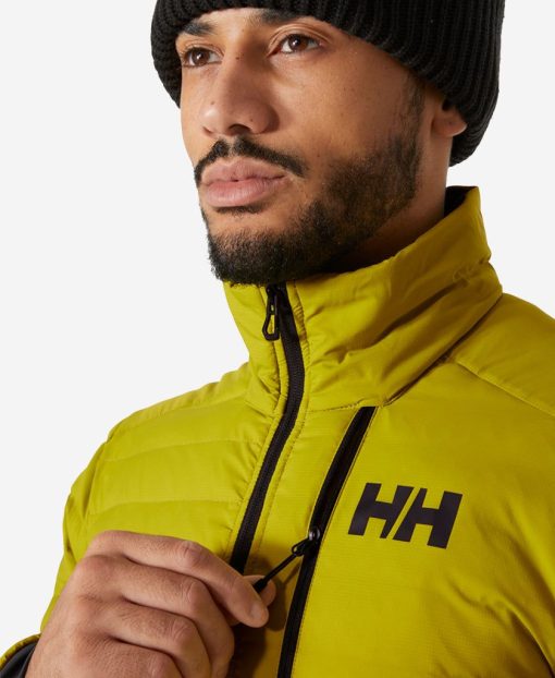 Outdoor & Hiking Jackets | Men Helly Hansen Elevation Lifaloft Down Jacket, Bright Moss 452 Bright Moss