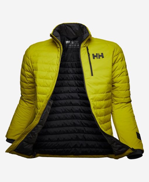 Outdoor & Hiking Jackets | Men Helly Hansen Elevation Lifaloft Down Jacket, Bright Moss 452 Bright Moss