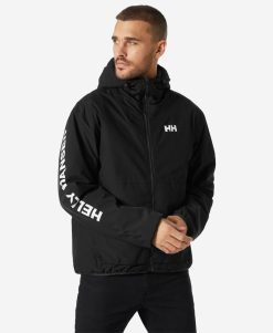 Outdoor & Hiking Jackets | Men Helly Hansen Ervik Ins Rain Jacket, Black 990 Black